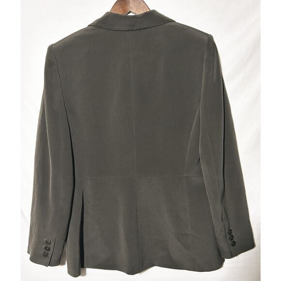 Preston & York Silk 3 Button Gray Blazer 10 - Picture 2 of 6